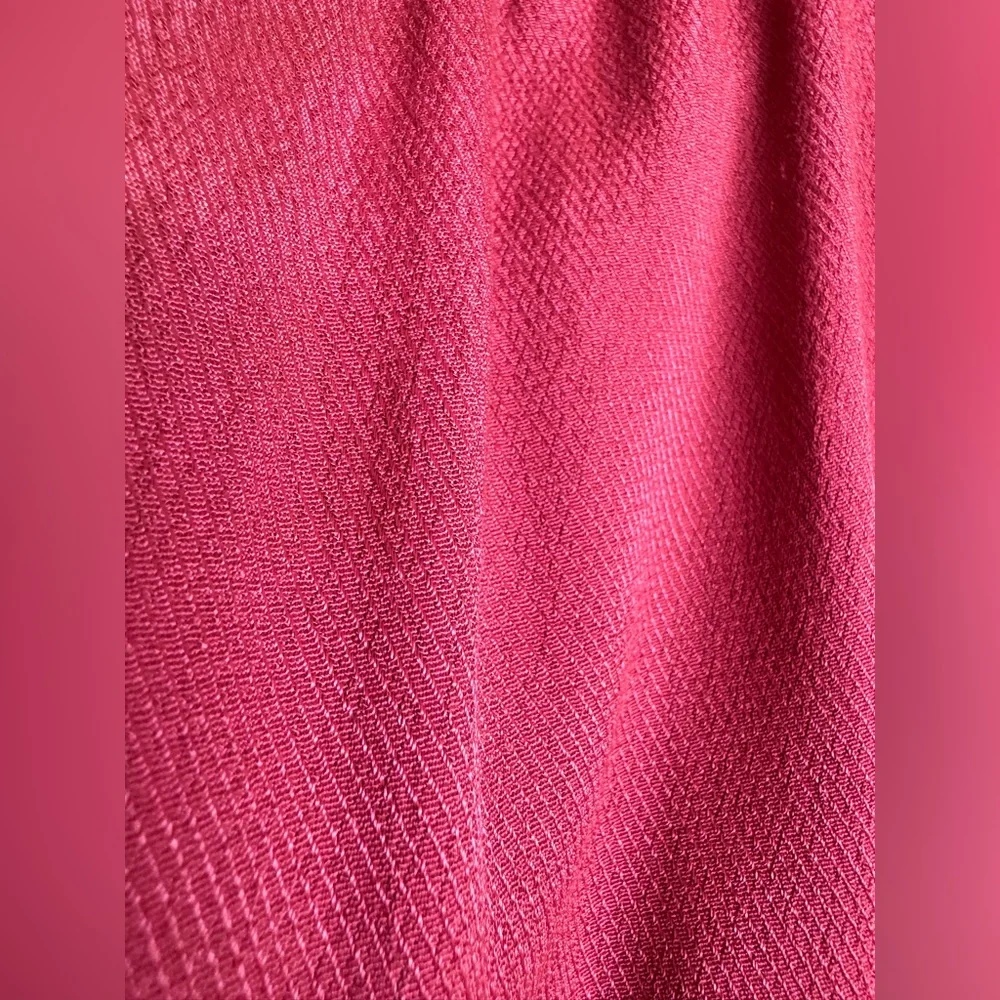 NWT LOFT Deep Red Ruffle Faux Wrap Skirt, Size 6, Burgundy, midi, flounce - Picture 12 of 15